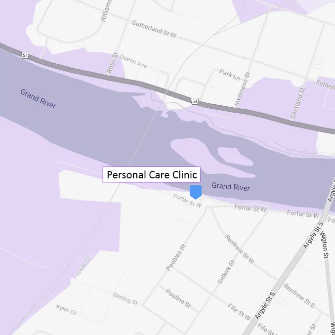 Personal Care Clinic Map